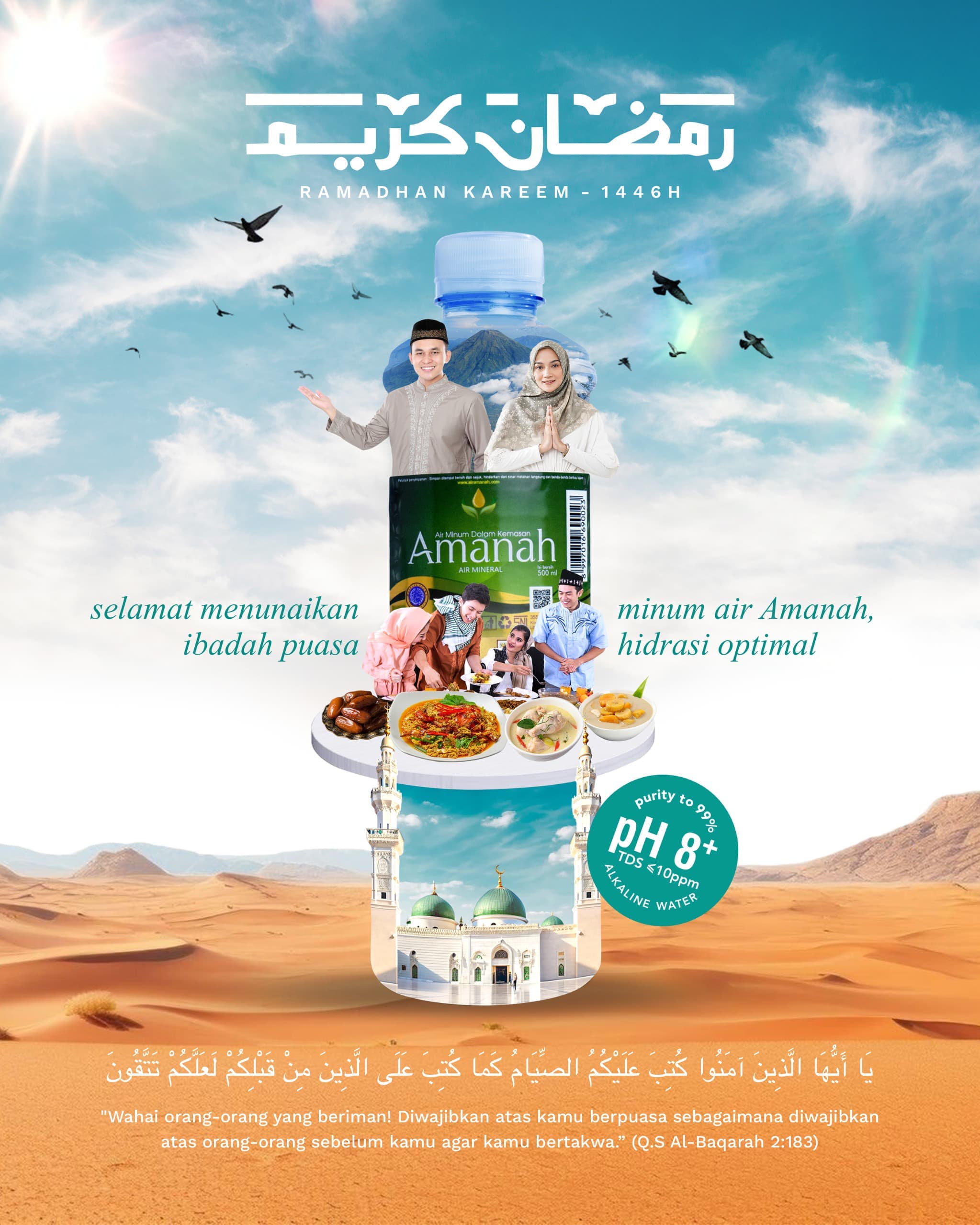 Memaksimalkan Ibadah di Bulan Ramadhan Bersama Air Amanah